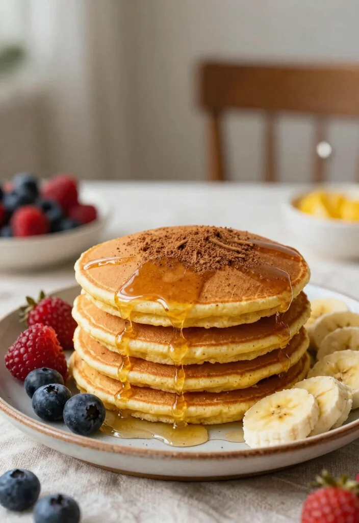 10 Cornmeal Dinner Recipes for Cozy Flavorful Homemade Meals - 8. Spiced Cornmeal Pancakes with Maple Syrup