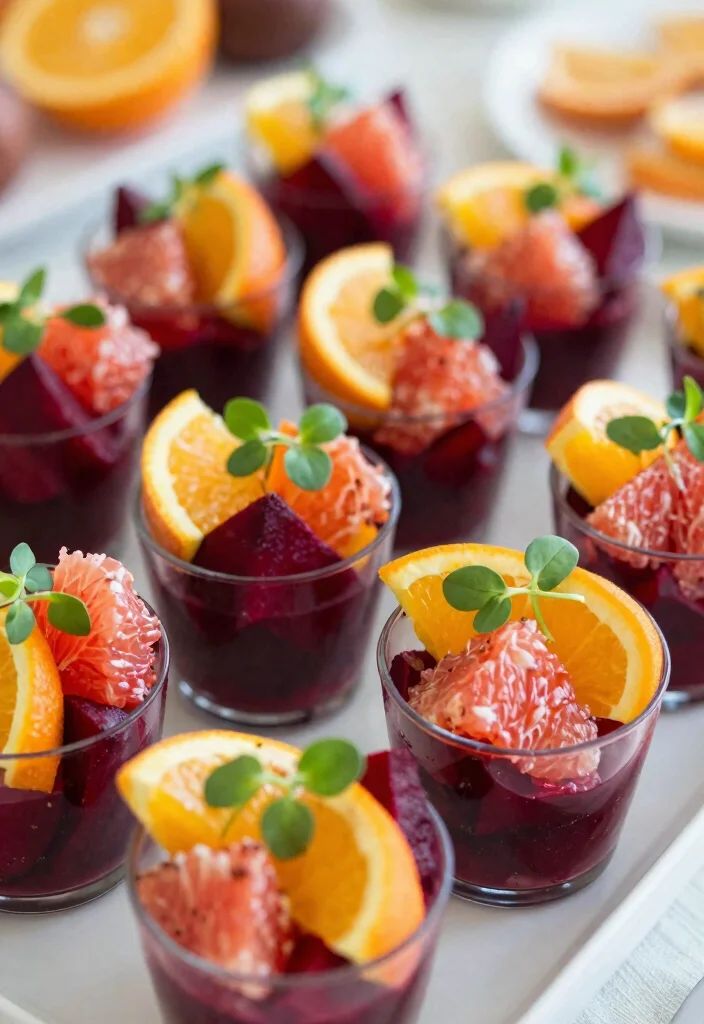 10 Dinner Party Starter Recipes for Easy Elegant Beginnings - 8. Roasted Beet and Citrus Salad Cups
