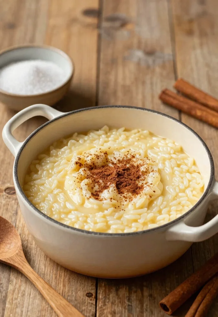10 Dutch Oven Dessert Recipes for Cozy One-Pot Sweet Comfort - 4. Creamy Rice Pudding