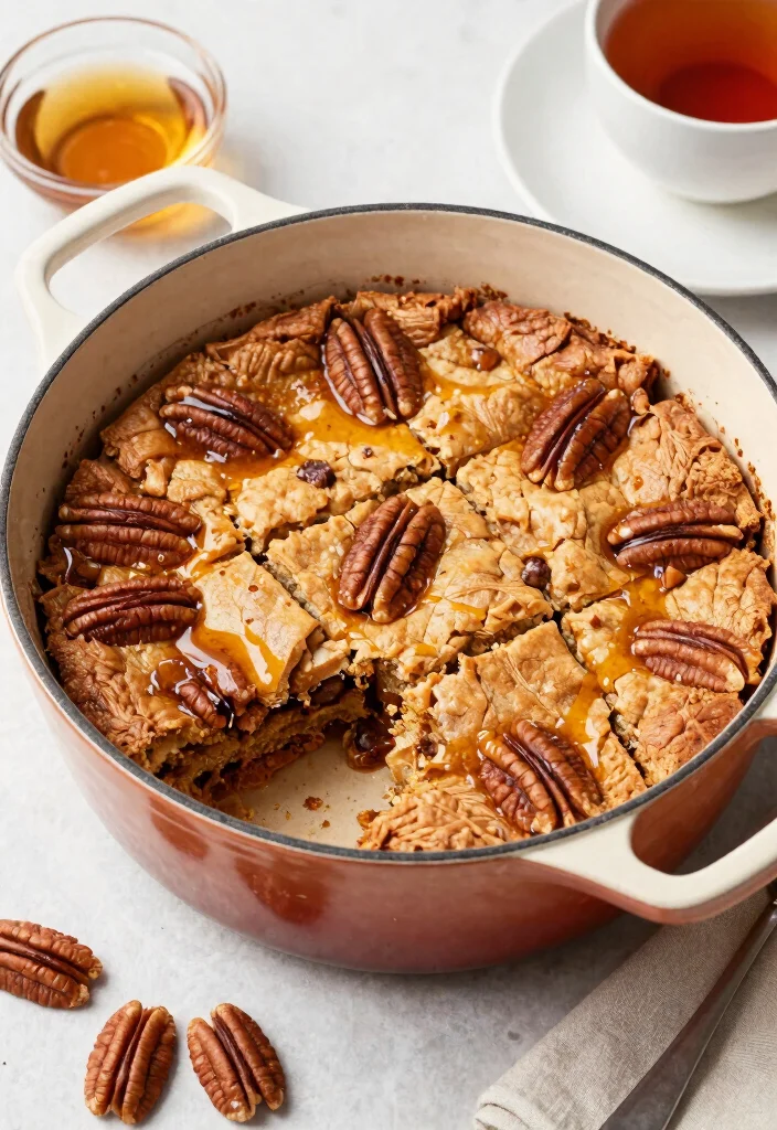 10 Dutch Oven Dessert Recipes for Cozy One-Pot Sweet Comfort - 8. Maple Pecan Blondies