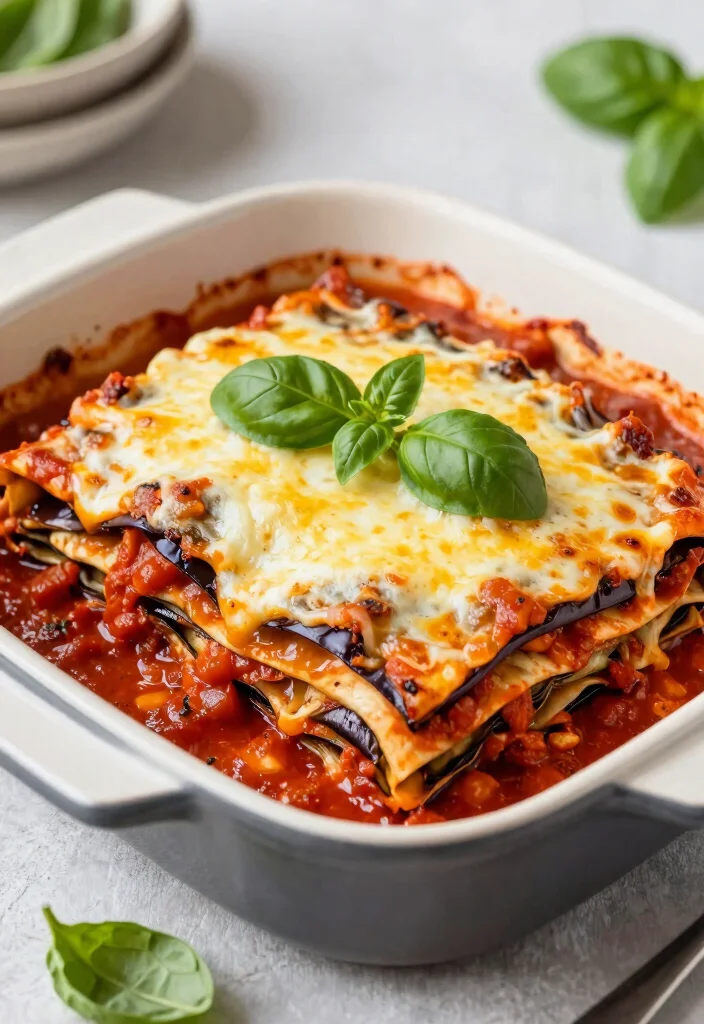 10 Fancy Keto Dinner Recipes for Elegant Low-Carb Evenings - 8. Eggplant Lasagna
