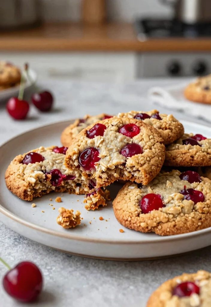 10 Healthy Cherry Recipes for Light Sweet Seasonal Meals - 10. Cherry Oatmeal Cookies