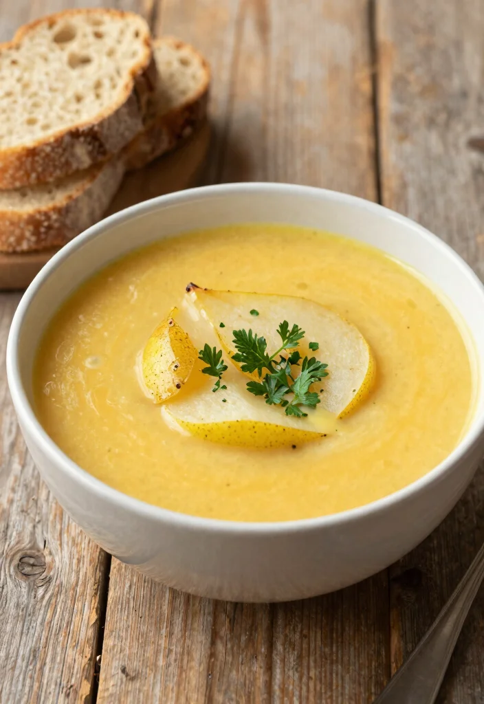 10 Healthy Pear Recipes for Fresh Light Seasonal Eating - 10. Pear and Ginger Soup