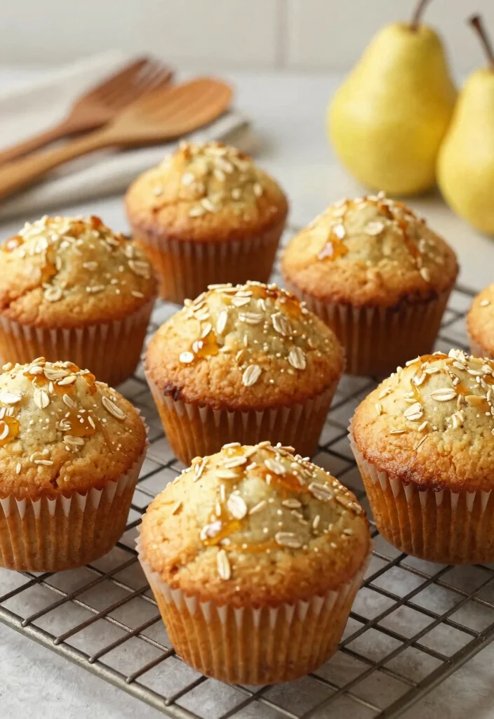 10 Healthy Pear Recipes for Fresh Light Seasonal Eating - 8. Spiced Pear Muffins