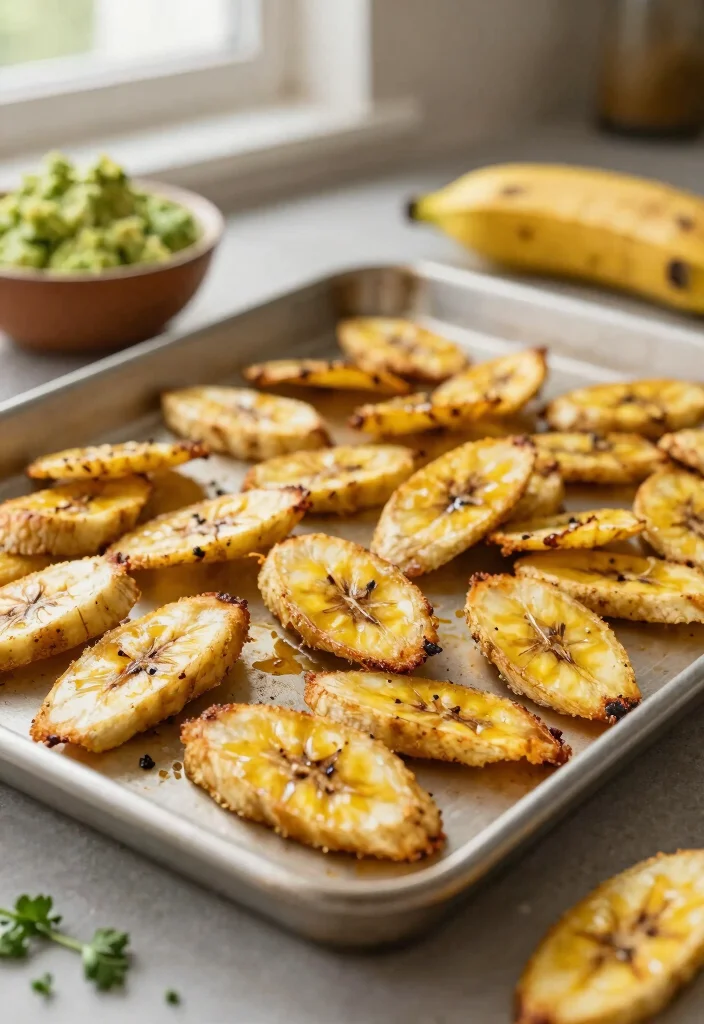 10 Healthy Plantain Recipes for Light Flavorful Meals - 1. Baked Plantain Chips