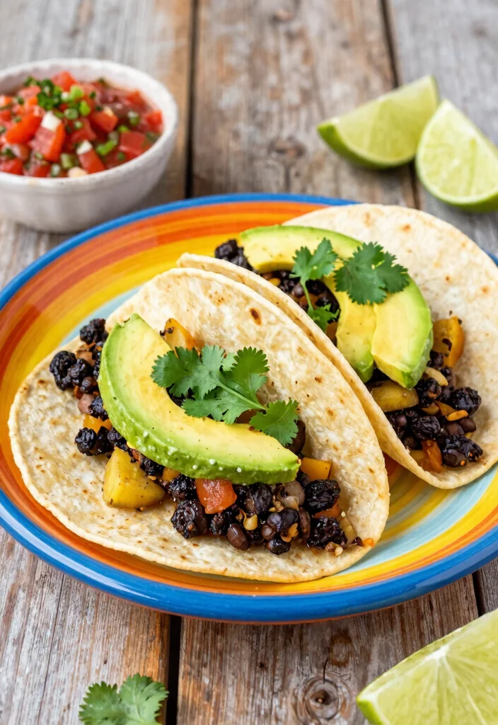 10 Healthy Plantain Recipes for Light Flavorful Meals - 2. Plantain and Black Bean Tacos