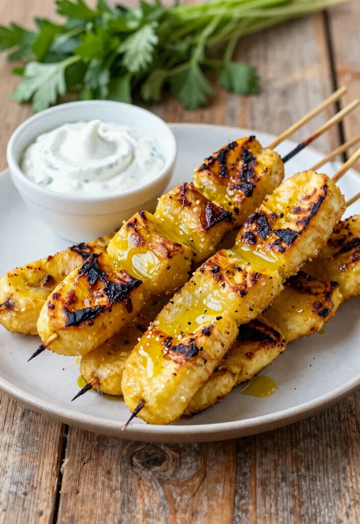 10 Healthy Plantain Recipes for Light Flavorful Meals - 7. Grilled Plantain Skewers