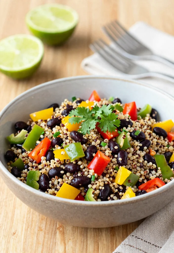 10 Healthy Rice Cooker Recipes for Easy Hands-Off Meals - 1. Quinoa & Black Bean Salad