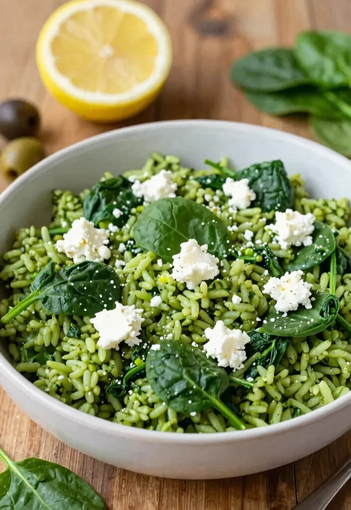 10 Healthy Rice Cooker Recipes for Easy Hands-Off Meals - 5. Spinach and Feta Rice