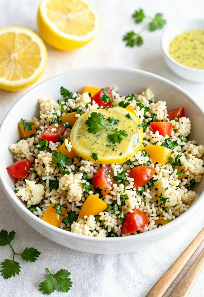 10 Heart-Healthy Keto Recipes for Light Clean Low-Carb Meals - 5. Cauliflower Rice Tabouli