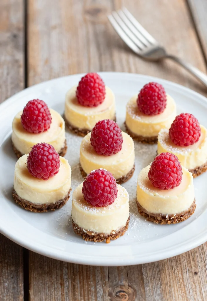 10 Keto Raspberry Recipes for Fresh Light Low-Carb Sweets - 1. Keto Raspberry Cheesecake Bites