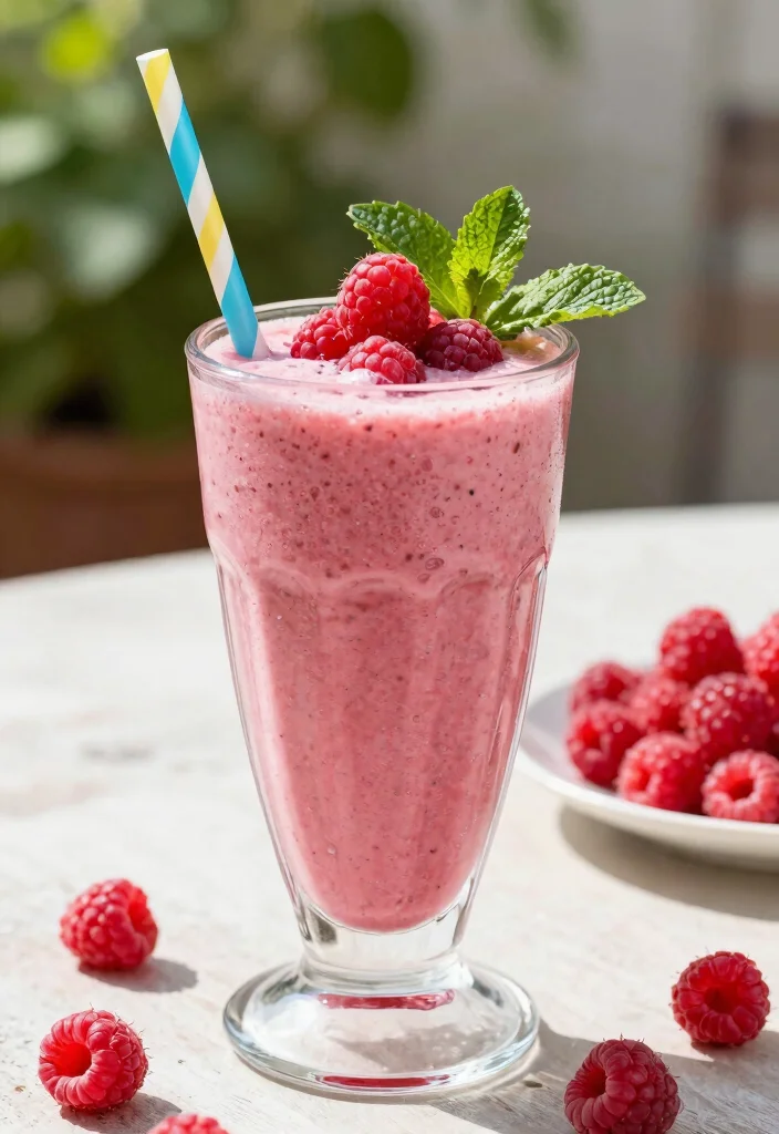 10 Keto Raspberry Recipes for Fresh Light Low-Carb Sweets - 3. Sugar-Free Raspberry Smoothie