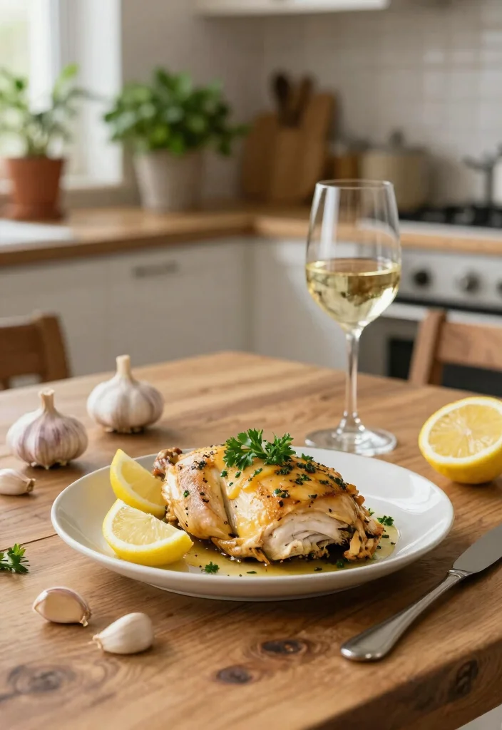 10 Low-Ingredient Dinner Recipes for Fast Simple Weeknights - 1. One-Pan Lemon Garlic Chicken