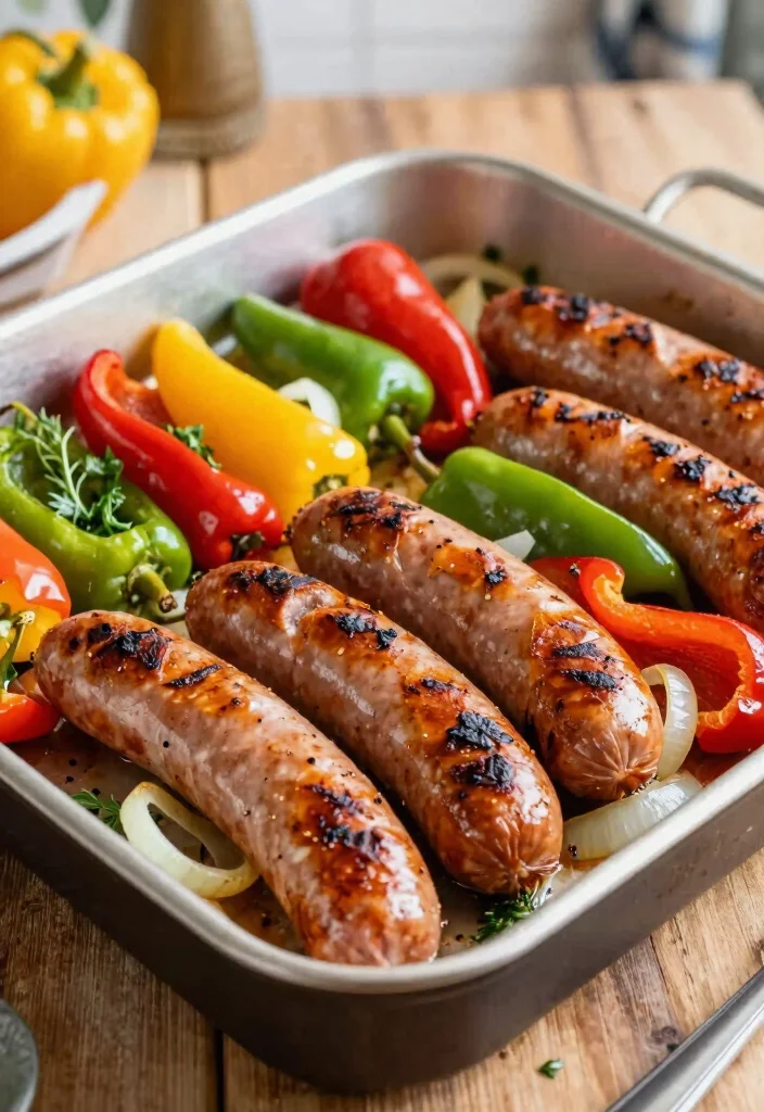 10 Low-Ingredient Dinner Recipes for Fast Simple Weeknights - 4. Sheet Pan Sausage and Peppers