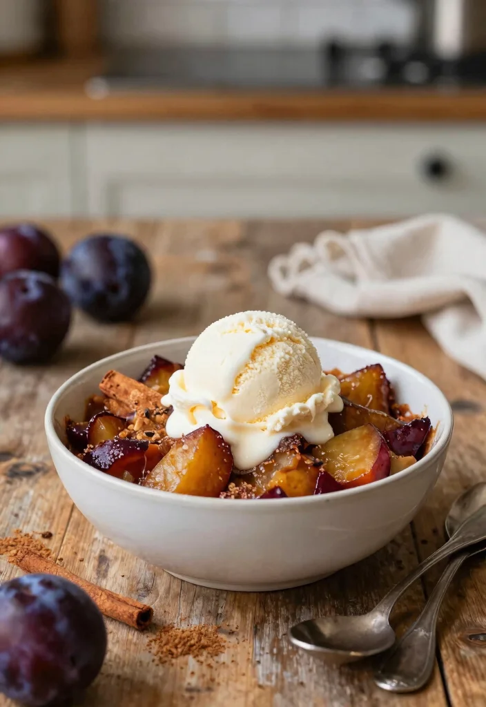 10 Plum Dessert Recipes for Sweet Simple Seasonal Treats - 1. Classic Plum Crisp
