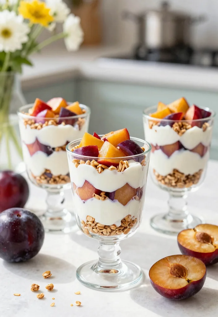 10 Plum Dessert Recipes for Sweet Simple Seasonal Treats - 10. Plum Parfait