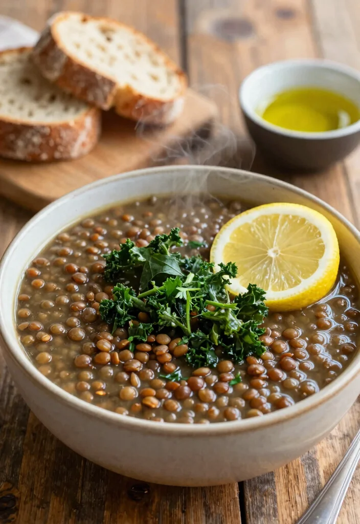 10 Prediabetic Dinner Recipes for Balanced Blood-Sugar-Friendly Meals - 7. Lentil Soup with Lemon and Kale