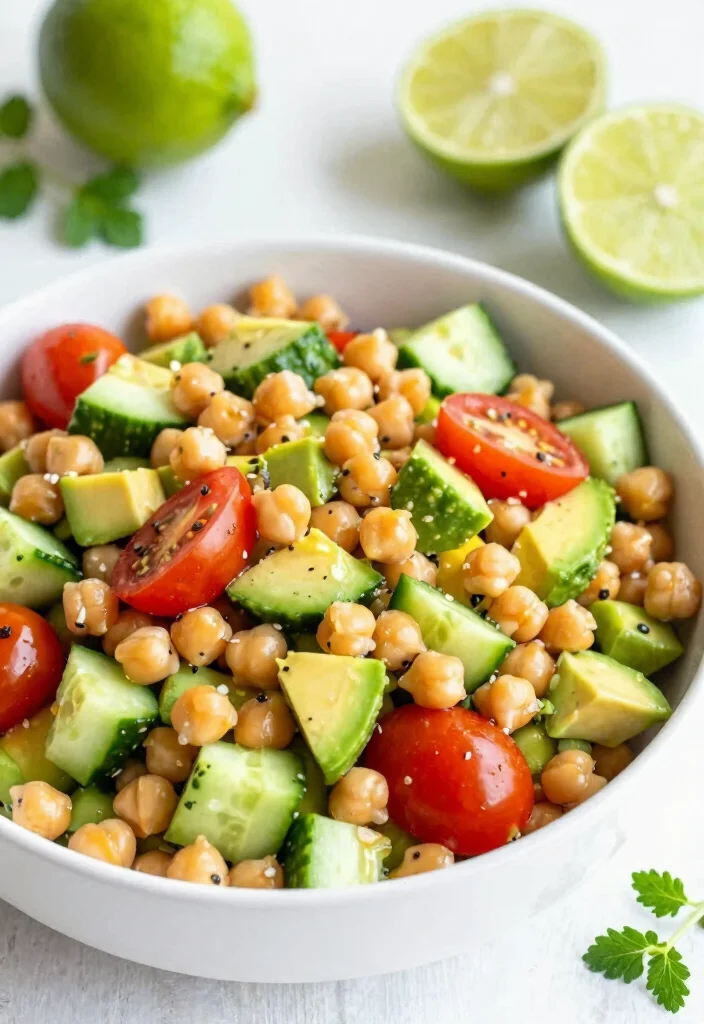 10 Prediabetic Dinner Recipes for Balanced Blood-Sugar-Friendly Meals - 9. Chickpea and Avocado Salad