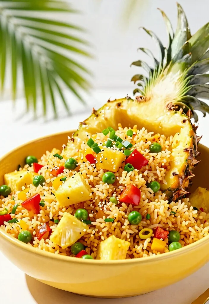 10 Tropical Dinner Recipes for Fresh Bright Island-Style Meals - 2. Pineapple Fried Rice