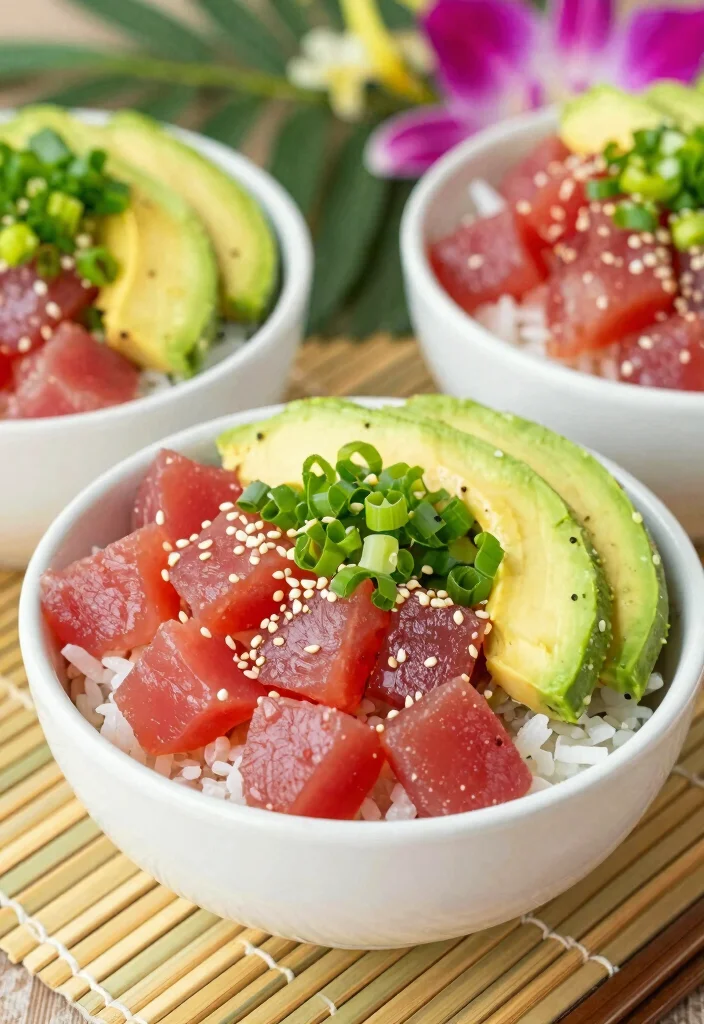 10 Tropical Dinner Recipes for Fresh Bright Island-Style Meals - 6. Ahi Poke Bowls