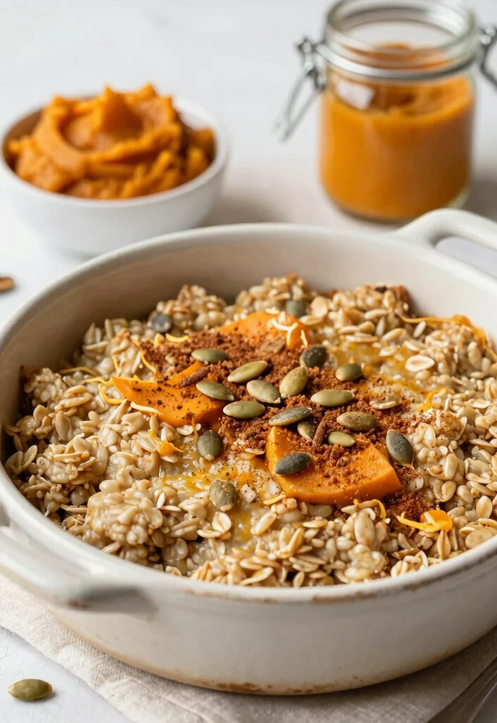 10 Vegan Baked Oatmeal Recipes for Cozy Healthy Breakfasts - 5. Pumpkin Spice Baked Oatmeal