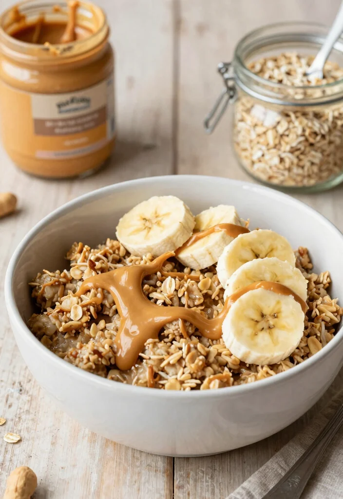 10 Vegan Baked Oatmeal Recipes for Cozy Healthy Breakfasts - 7. Peanut Butter Banana Baked Oatmeal