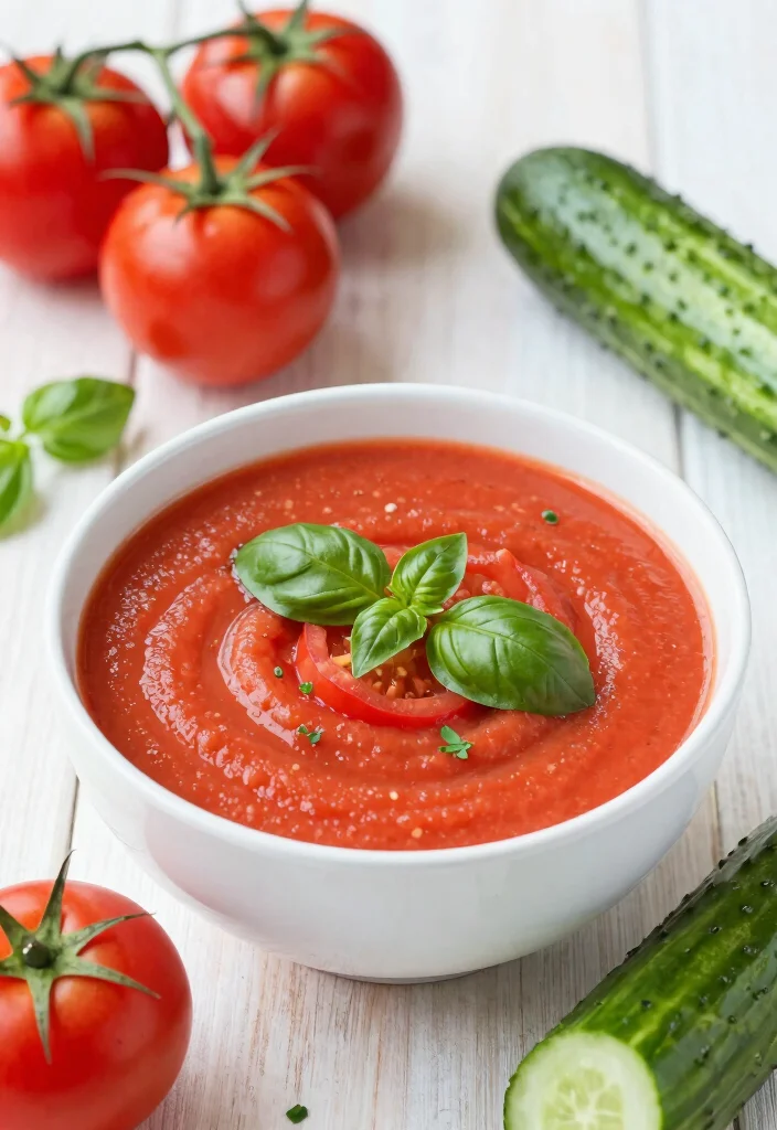 10 Vegan Cucumber Recipes for Fresh Light Everyday Eating - 5. Cucumber and Tomato Gazpacho