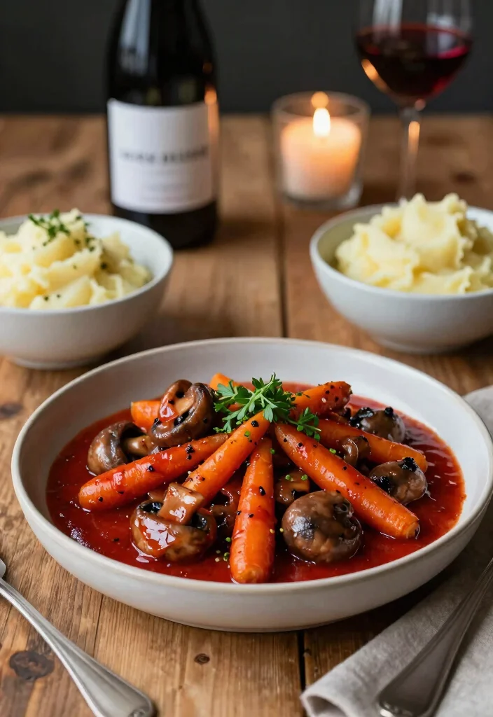 10 Vegan French Recipes for Elegant Simple Plant-Based Plates - 2. Vegan Coq au Vin