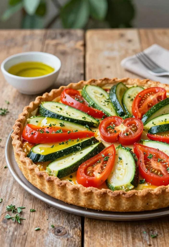 10 Vegan French Recipes for Elegant Simple Plant-Based Plates - 5. Provencal Vegetable Tart