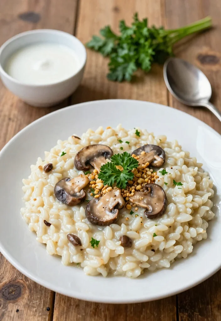10 Vegan Rice Cooker Recipes for Easy Hands-Off Plant Meals - 2. Creamy Vegan Mushroom Risotto