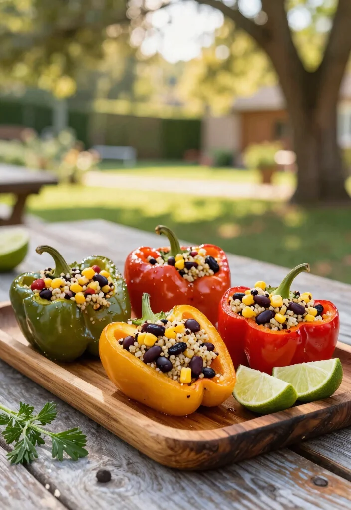 10 Vegan Smoker Recipes for Creative Smoky Plant Meals - 4. Smoked Veggie-Stuffed Peppers