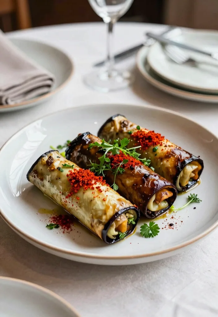 10 Vegan Smoker Recipes for Creative Smoky Plant Meals - 5. Smoky Eggplant Roulade