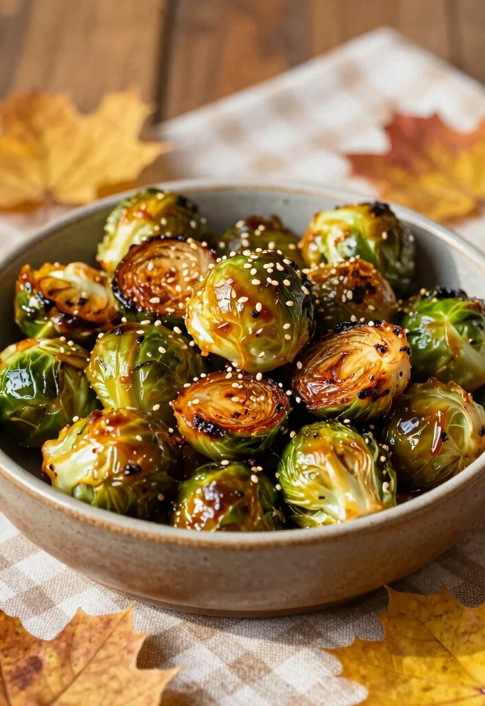 10 Vegan Smoker Recipes for Creative Smoky Plant Meals - 6. Maple-Glazed Smoky Brussels Sprouts