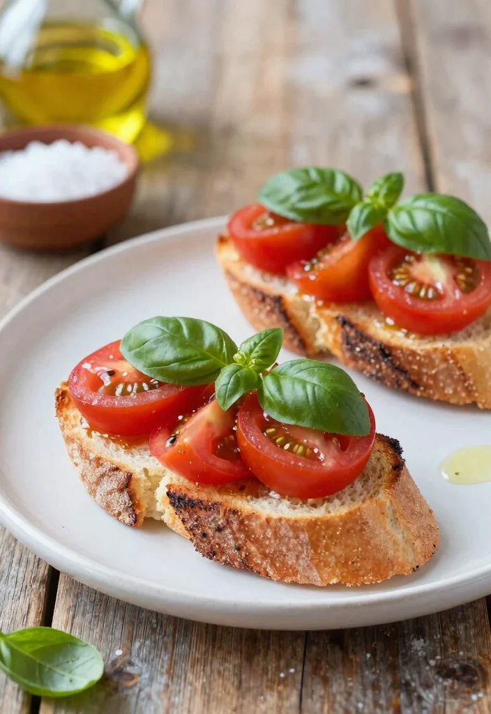 12 Basil Dinner Recipes for Fresh Herb-Forward Weeknight Meals - 2. Basil and Tomato Bruschetta