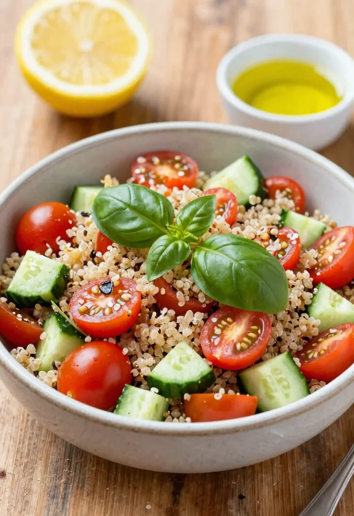 12 Basil Dinner Recipes for Fresh Herb-Forward Weeknight Meals - 6. Basil Quinoa Salad