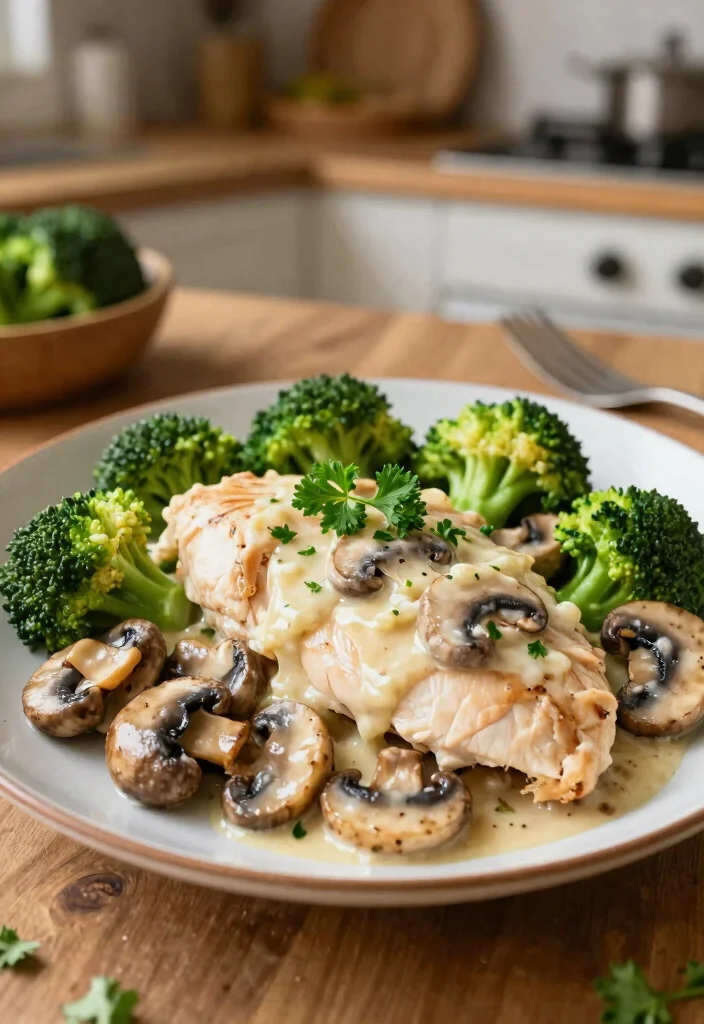 12 Clean Keto Recipes for Simple Whole-Food Low-Carb Eating - 4. Creamy Garlic Mushroom Chicken