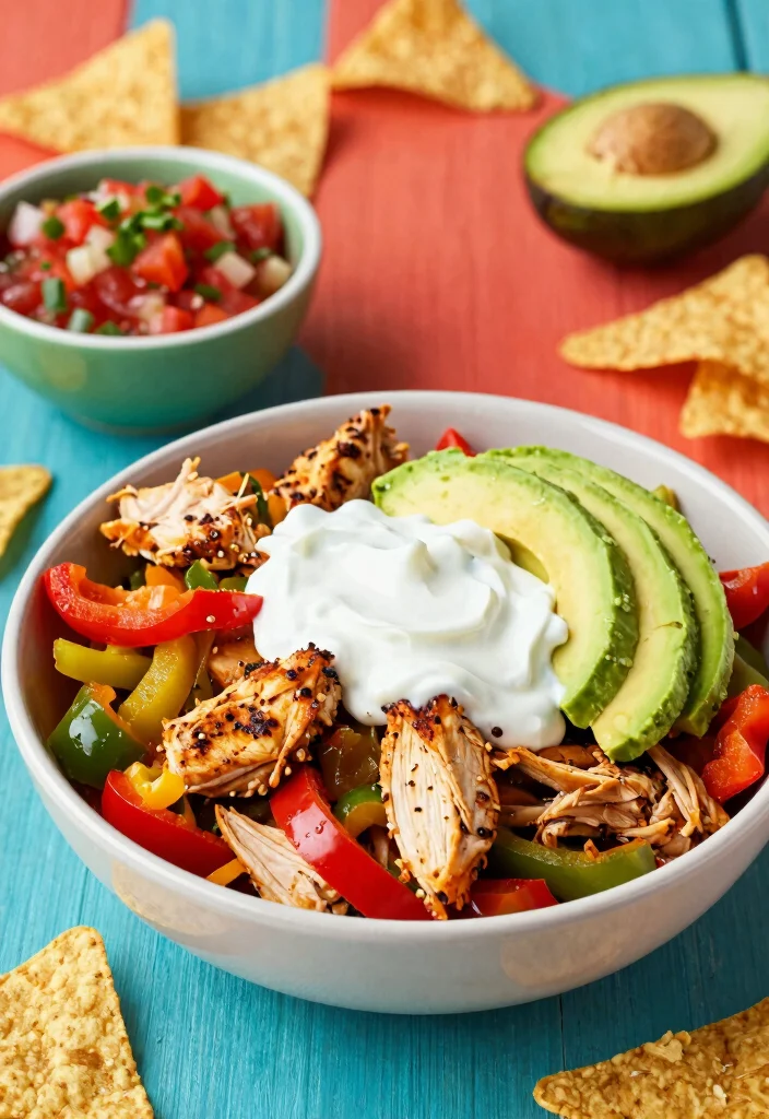 12 Dump-and-Crockpot Dinner Recipes for Zero-Prep Weeknight Meals - 11. Chicken Fajita Bowls