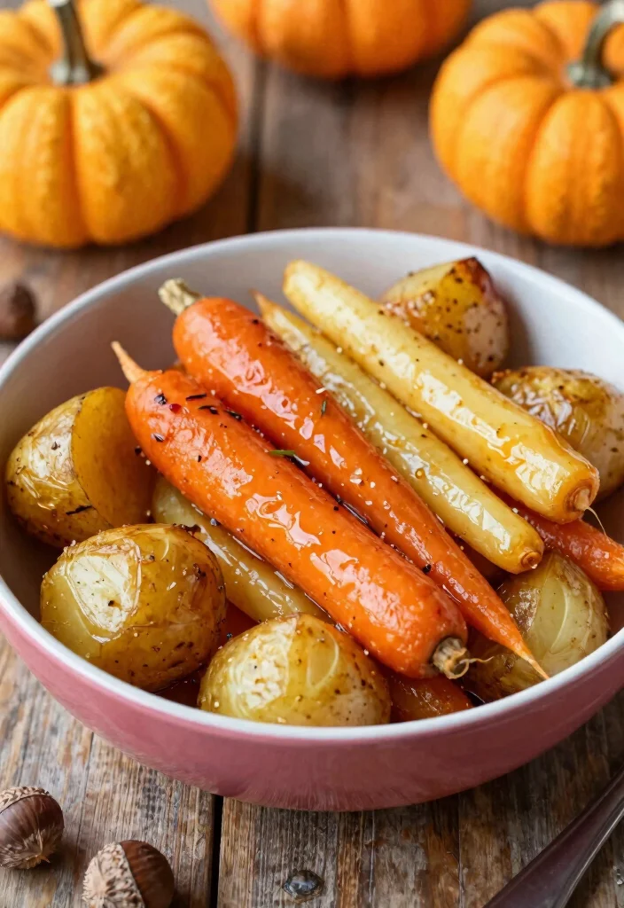 12 Fall Crockpot Dinner Recipes for Cozy Hands-Off Meals - 4. Apple Cider Glazed Root Vegetables