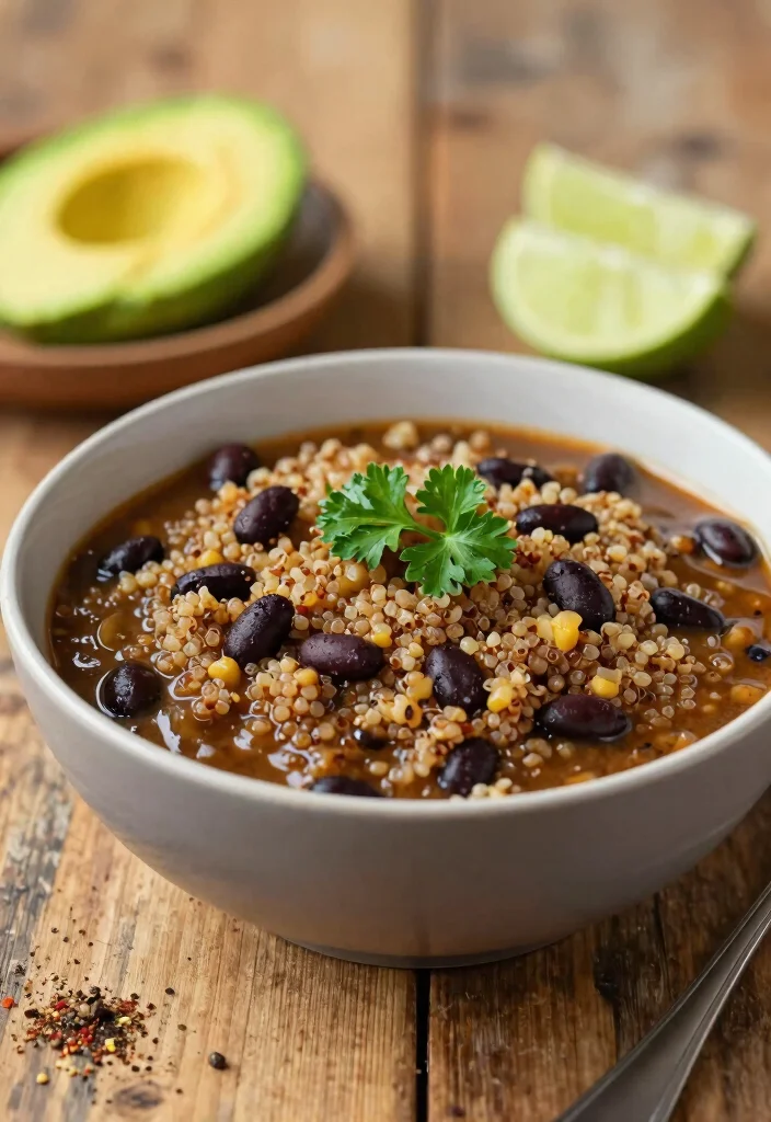12 Fall Crockpot Dinner Recipes for Cozy Hands-Off Meals - 7. Quinoa and Black Bean Stew