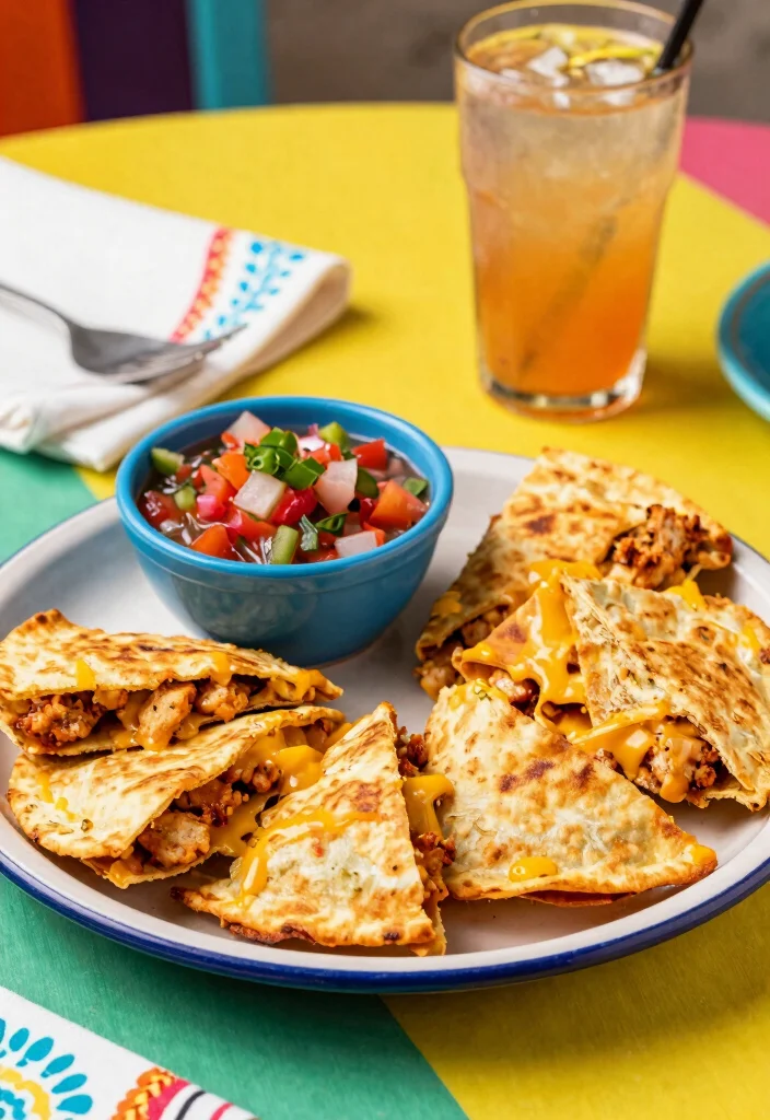 12 Healthy Air Fryer Chicken Recipes for Fast Light Dinners - 10. Air Fryer Chicken Quesadillas
