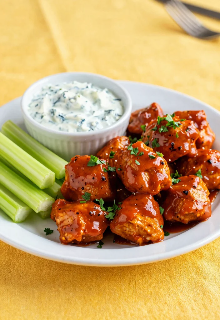 12 Healthy Air Fryer Chicken Recipes for Fast Light Dinners - 8. Buffalo Air Fryer Chicken Bites