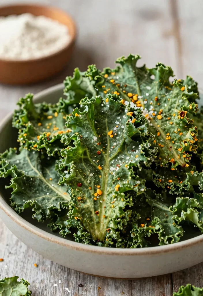 12 Healthy Kale Recipes for Fresh Nutritious Everyday Meals - 11. Kale Chips with Nutritional Yeast
