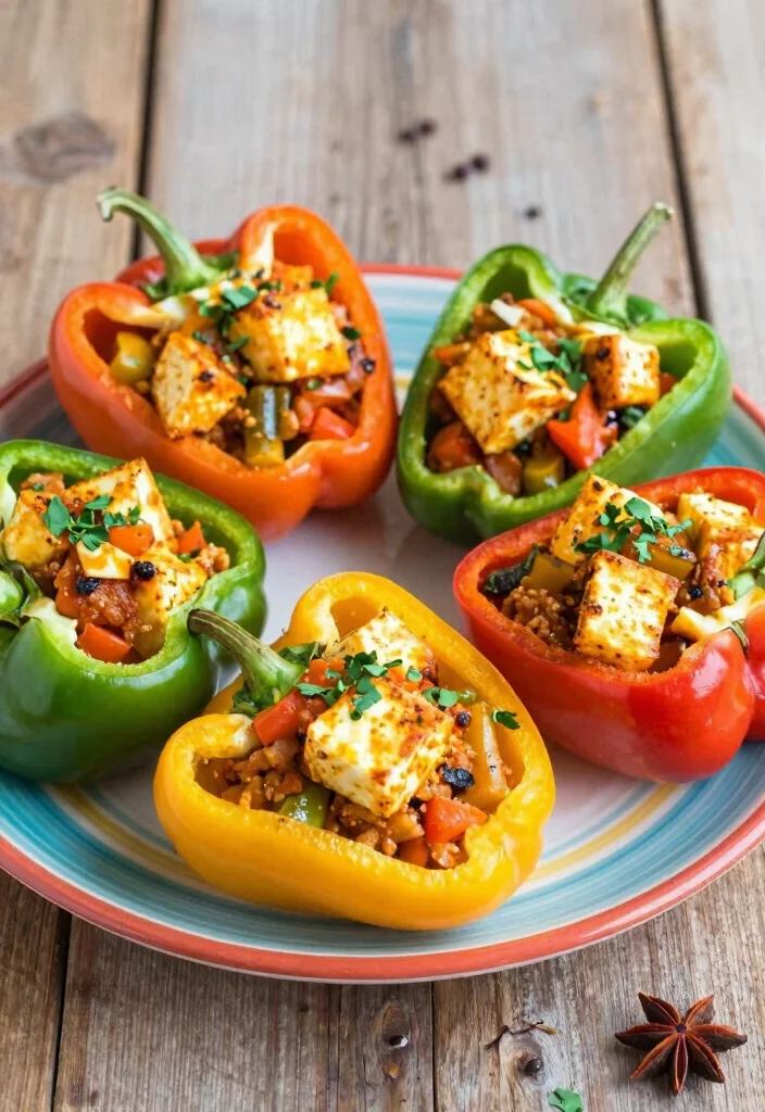 12 Healthy Paneer Recipes for Easy High-Protein Meals - 7. Paneer Stuffed Bell Peppers