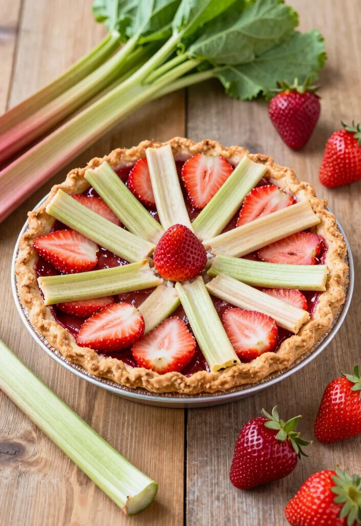 12 Pie Dessert Recipes for Easy Classic Homemade Sweets - 8. Rhubarb Strawberry Pie