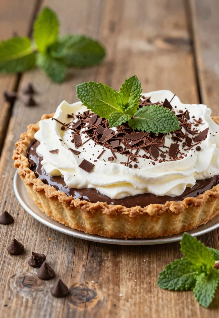 12 Pie Dessert Recipes for Easy Classic Homemade Sweets - 9. Chocolate Mint Pie