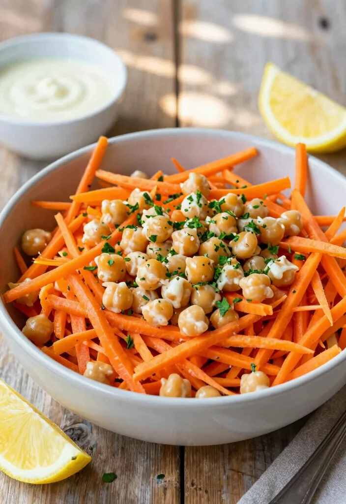 12 Vegan Carrot Recipes for Fresh Nutritious Meals - 6. Carrot and Chickpea Salad