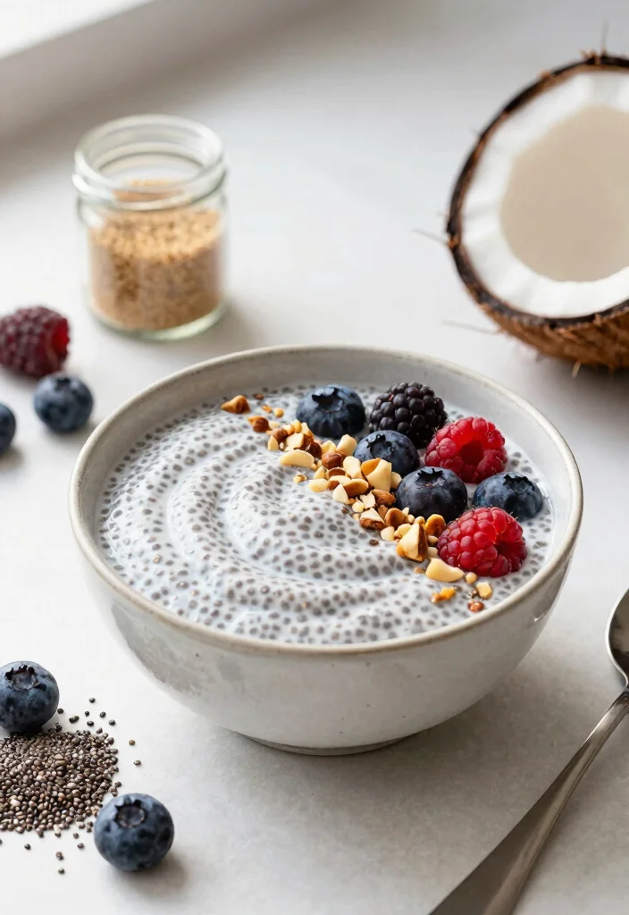 8 Eggless Keto Breakfast Recipes for Simple Allergy-Friendly Mornings - 2. Creamy Coconut Chia Pudding