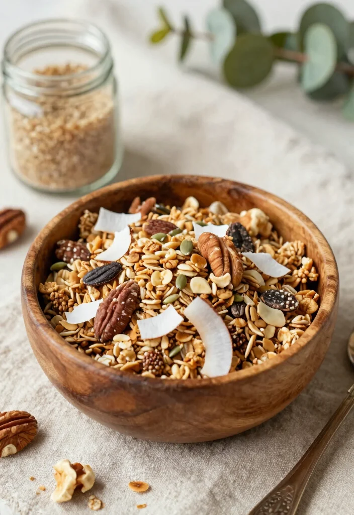 8 Eggless Keto Breakfast Recipes for Simple Allergy-Friendly Mornings - 5. Keto Granola with Nuts and Seeds