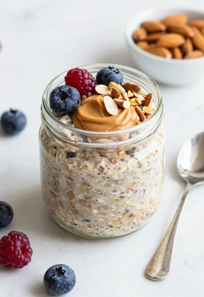 8 Eggless Keto Breakfast Recipes for Simple Allergy-Friendly Mornings - 8. Almond Butter Overnight Oats