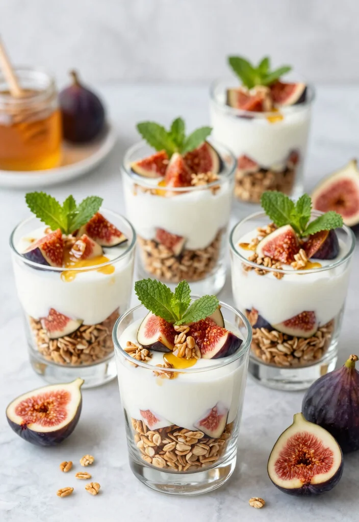 8 Healthy Fig Recipes for Naturally Sweet Simple Eating - 2. Fig & Greek Yogurt Parfait